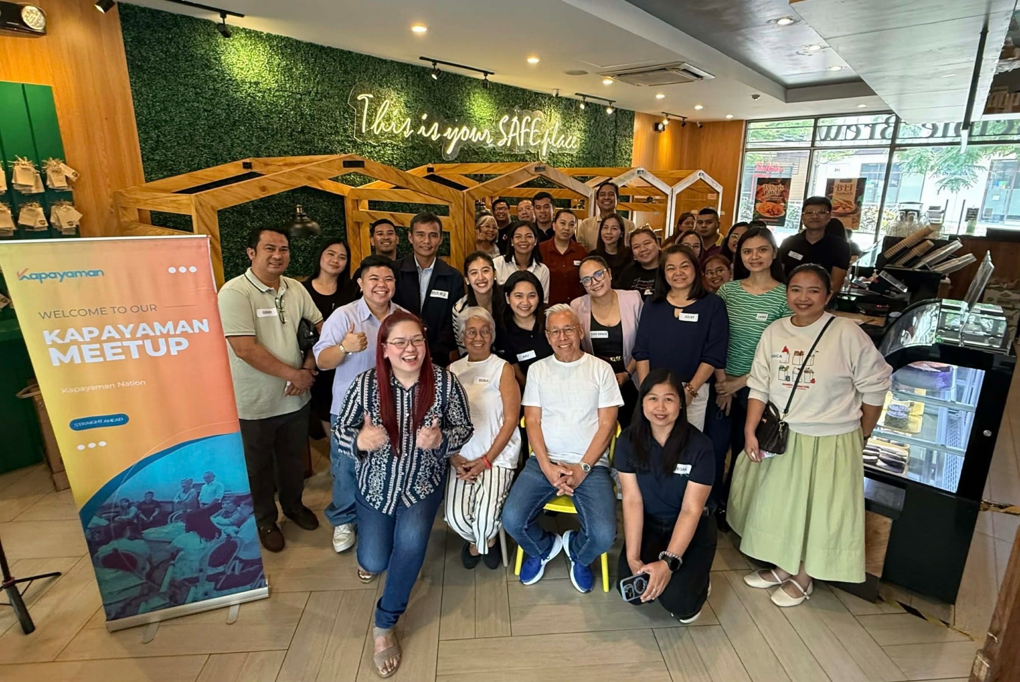The Kapayaman meet-up group gathered together inside Disciple Brew